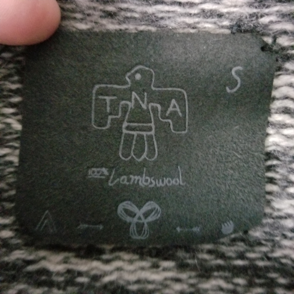 TNA | 100% lambswool knit full zip sweater jacket - Picture 6 of 8
